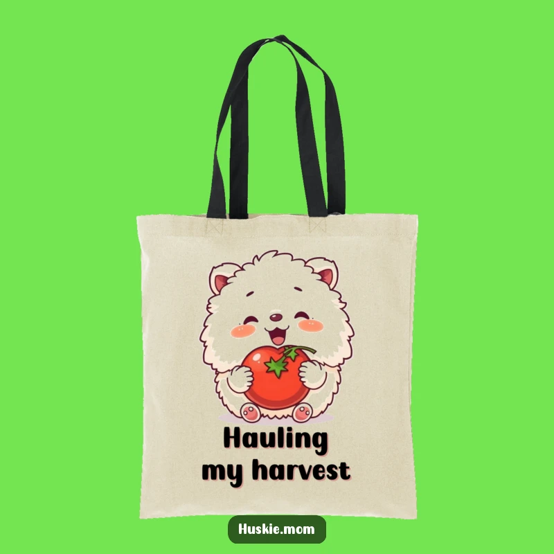 Funny Happy Tomato Animal Tote Bag - Hilarious Grocery Hauler for Gardeners