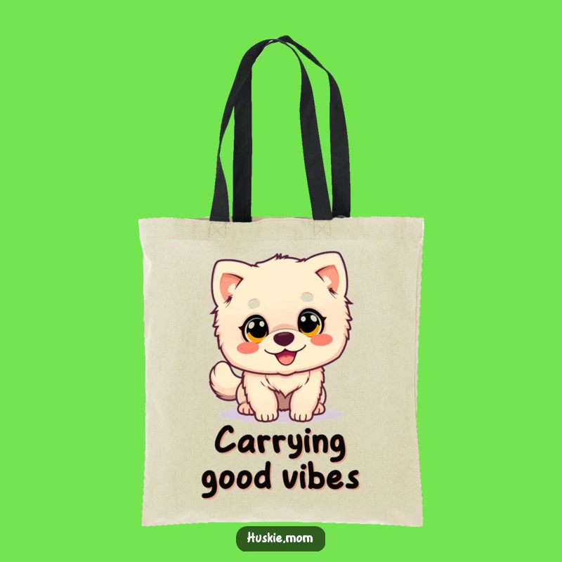Happy Wagging Dog Tote Bag - Fluffy Tail Wags, Practical & Hilarious Gift