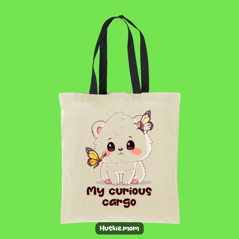 Funny Fluffy Animal Butterfly Tote Bag: Carry Your Essentials with Whimsy